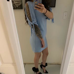 Light blue midi dress